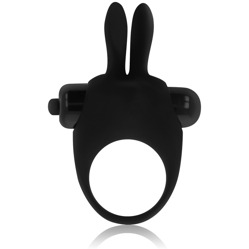 OHMAMA - ANILLO DE SILICONA CON RABBIT NEGRO