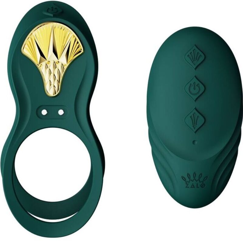 ZALO - BAYEK ANILLO VIBRADOR CON CONTROL REMOTO PAREJAS VERDE