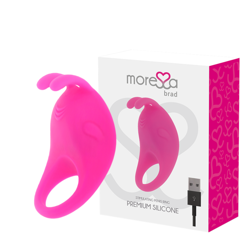 MORESSA - ANILLO RECARGABLE DE SILICONA BRAD PREMIUM ROSA