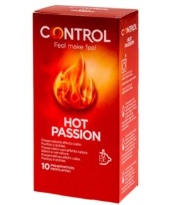 CONTROL - HOT PASSION PRESERVATIVOS EFECTO CALOR 10 UNIDADES